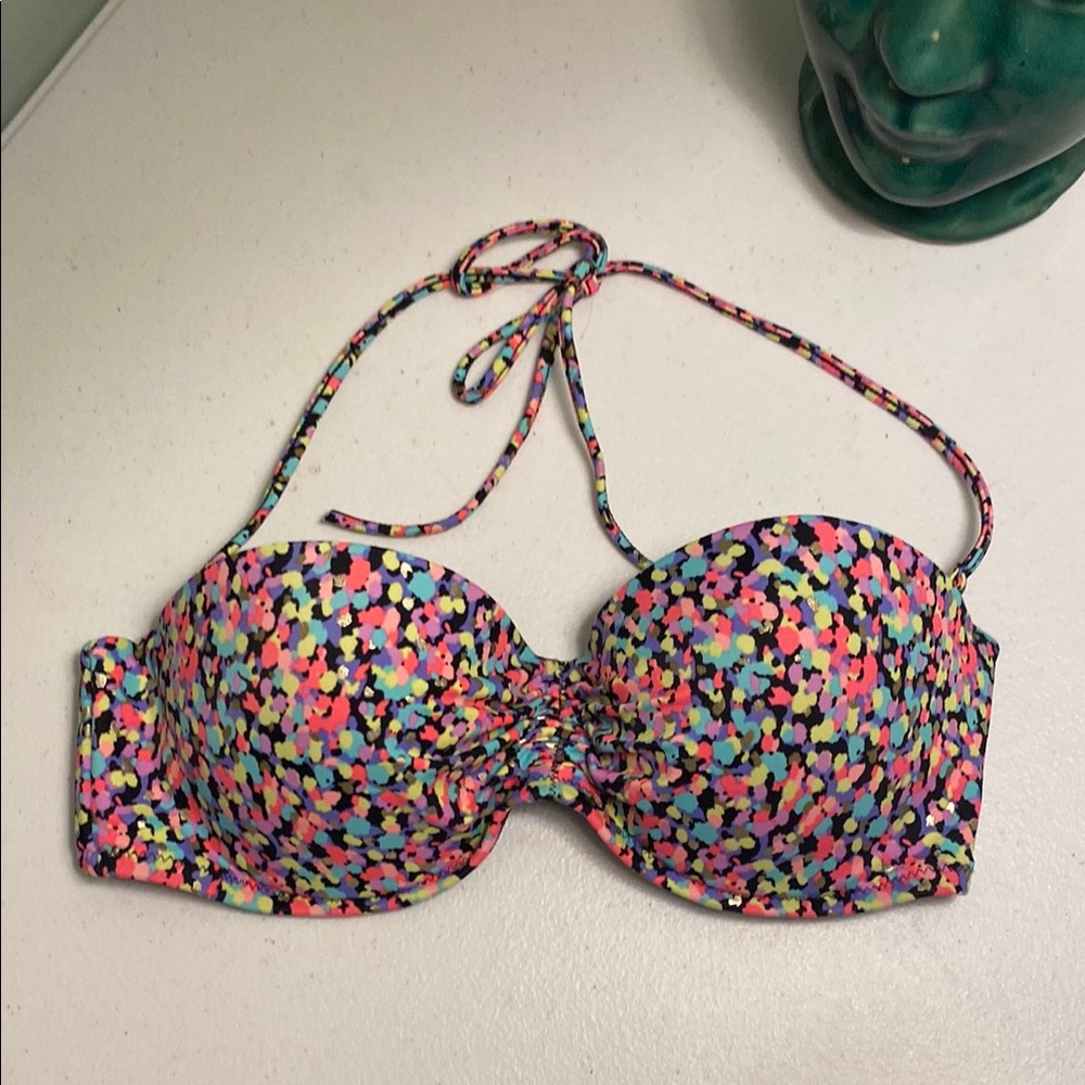 Victoria's Secret Multicolor Floral Bikini Top